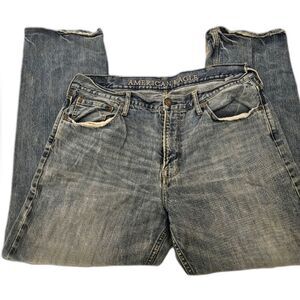 American Eagle Jeans Mens 38x32 Relaxed Straight Leg